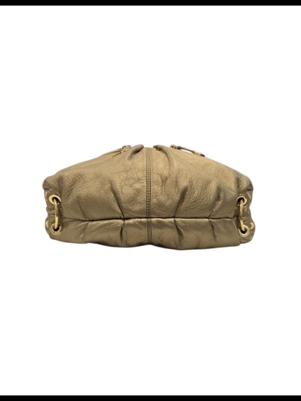 Michael Kors Latyon Large Gold Metallic Hobo Bag - Picture 5 of 16